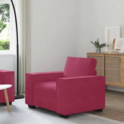 vidaXL Divano Sedia Rosso Vino 60 cm Velluto