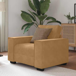 Vidaxl - Divano Sedia Marrone 60 cm Velluto
