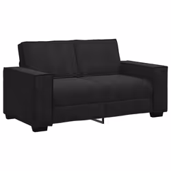 vidaXL Divano a 2 Posti Nero 120 cm in Velluto - Vista aggiuntiva 2
