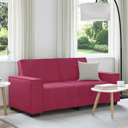 vidaXL Divano a 2 Posti Rosso Vino 140 cm in Velluto
