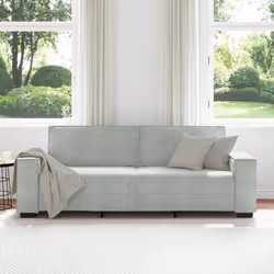 vidaXL Divano a 3 Posti Grigio Chiaro 180 cm in Velluto - Vista aggiuntiva 3