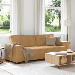 Vidaxl - Divano a 3 Posti Marrone 180 cm in Velluto 511231