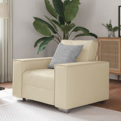 Vidaxl - Poltrona Crema 59 cm in Pelle Sintetica