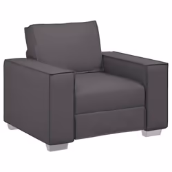 vidaXL Poltrona divano Grigio 99 x 78 x 84 cm Pelle Artificiale - Vista aggiuntiva 2