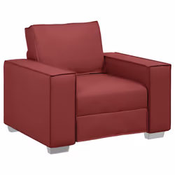 vidaXL Poltrona divano Rosso vino 99 x 78 x 84 cm Pelle Artificiale - Vista aggiuntiva 2