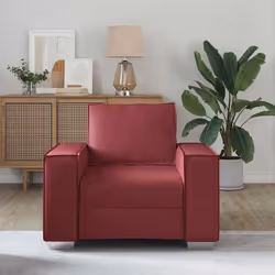 vidaXL Poltrona divano Rosso vino 99 x 78 x 84 cm Pelle Artificiale - Vista aggiuntiva 3