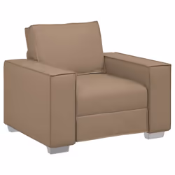 vidaXL Poltrona divano Cappuccino 99 x 78 x 84 cm Pelle Artificiale - Vista aggiuntiva 2