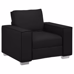vidaXL Poltrona divano Nero 99 x 78 x 84 cm Pelle Artificiale - Vista aggiuntiva 2