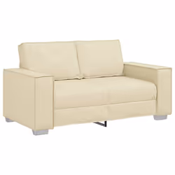 vidaXL Poltrona divano Crema 160 x 78 x 84 cm Pelle Artificiale - Vista aggiuntiva 2