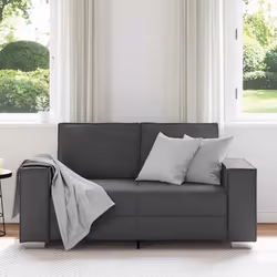 vidaXL Poltrona divano Grigio 160 x 78 x 84 cm Pelle Artificiale - Vista aggiuntiva 3