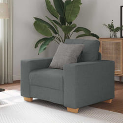 vidaXL Poltrona Grigio Scuro 60 cm in Tessuto