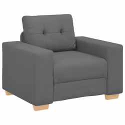 vidaXL Poltrona Grigio Scuro 60 cm in Tessuto - Vista aggiuntiva 2