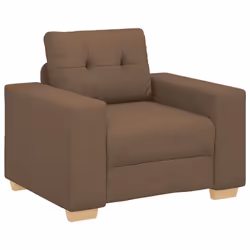 vidaXL Divano Sedia Marrone 60 cm in Tessuto - Vista aggiuntiva 2