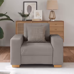 vidaXL Poltrona Tortora 60 cm in Tessuto - Vista aggiuntiva 3