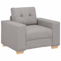 vidaXL Divano Sedia Grigio Nuvola 60 cm in Tessuto - Vista aggiuntiva 2