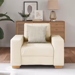 vidaXL Poltrona in Lino 60 cm - Vista aggiuntiva 3