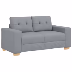 vidaXL Divano Divanetto Grigio Chiaro 120 cm in Tessuto - Vista aggiuntiva 2