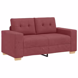 vidaXL Divano Divanetto Rosso Vino 120 cm in Tessuto - Vista aggiuntiva 2