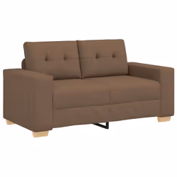 vidaXL Divano Divanetto Marrone 120 cm in Tessuto - Vista aggiuntiva 2
