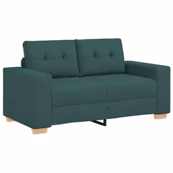 vidaXL Divano Divanetto Verde Scuro 120 cm in Tessuto - Vista aggiuntiva 2