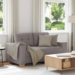 Vidaxl - Divano Divanetto Tortora 120 cm in Tessuto