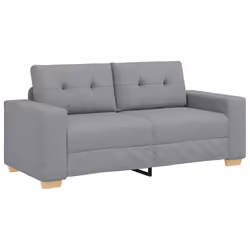 vidaXL Divano Divanetto Grigio Chiaro 140 cm in Tessuto - Vista aggiuntiva 2