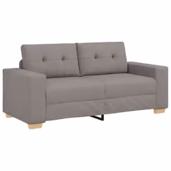 vidaXL Divano Divanetto Tortora 140 cm in Tessuto - Vista aggiuntiva 2