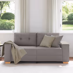 vidaXL Divano Divanetto Tortora 140 cm in Tessuto - Vista aggiuntiva 3