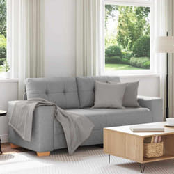 vidaXL Divano Divanetto Grigio Nuvola 140 cm in Tessuto