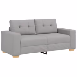 vidaXL Divano Divanetto Grigio Nuvola 140 cm in Tessuto - Vista aggiuntiva 2
