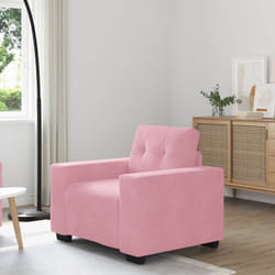 Vidaxl - Divano Sedia Rosa 60 cm Velluto