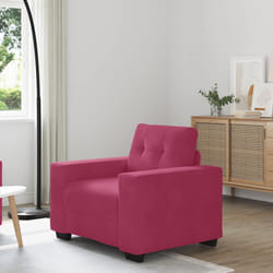vidaXL Divano Sedia Rosso Vino 60 cm Velluto