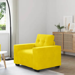 Vidaxl - Divano Sedia Giallo 60 cm Velluto