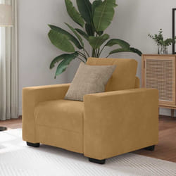 vidaXL Divano Sedia Marrone 60 cm Velluto