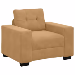 vidaXL Divano Sedia Marrone 60 cm Velluto - Vista aggiuntiva 2