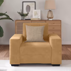 vidaXL Divano Sedia Marrone 60 cm Velluto - Vista aggiuntiva 3