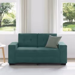 vidaXL Divano Divanetto Verde Scuro 120 cm Velluto - Vista aggiuntiva 3