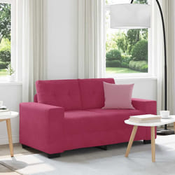 vidaXL Divano Divanetto Rosso Vino 120 cm in Velluto