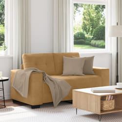 Vidaxl - Divano Divanetto Marrone 120 cm in Velluto