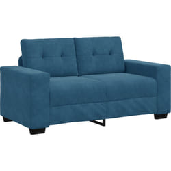 Vidaxl - Divano Divanetto Blu 120 cm in Velluto