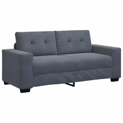 vidaXL Divano Divanetto Grigio Scuro 140 cm in Velluto - Vista aggiuntiva 2