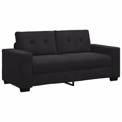 vidaXL Divano Divanetto Nero 140 cm in Velluto - Vista aggiuntiva 2