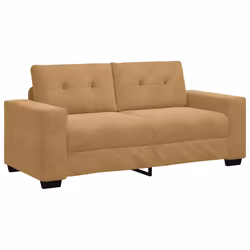vidaXL Divano Divanetto Marrone 140 cm in Velluto - Vista aggiuntiva 2