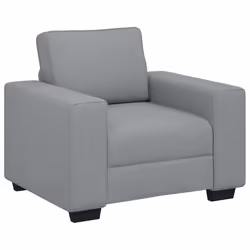 vidaXL Poltrona Grigio Chiaro 60 cm in Tessuto - Vista aggiuntiva 2