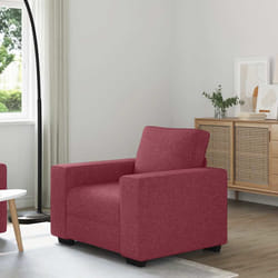 vidaXL Poltrona Rosso Vino 60 cm in Tessuto