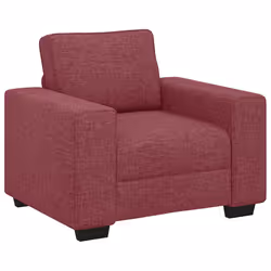 vidaXL Poltrona Rosso Vino 60 cm in Tessuto - Vista aggiuntiva 2