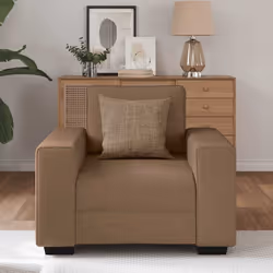 vidaXL Poltrona Marrone 60 cm in Tessuto - Vista aggiuntiva 3