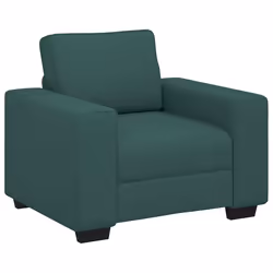vidaXL Poltrona Verde Scuro 60 cm in Tessuto - Vista aggiuntiva 2