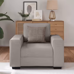 vidaXL Poltrona Tortora 60 cm in Tessuto - Vista aggiuntiva 3