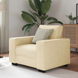vidaXL Poltrona Crema 60 cm in Tessuto